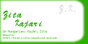 zita kajari business card